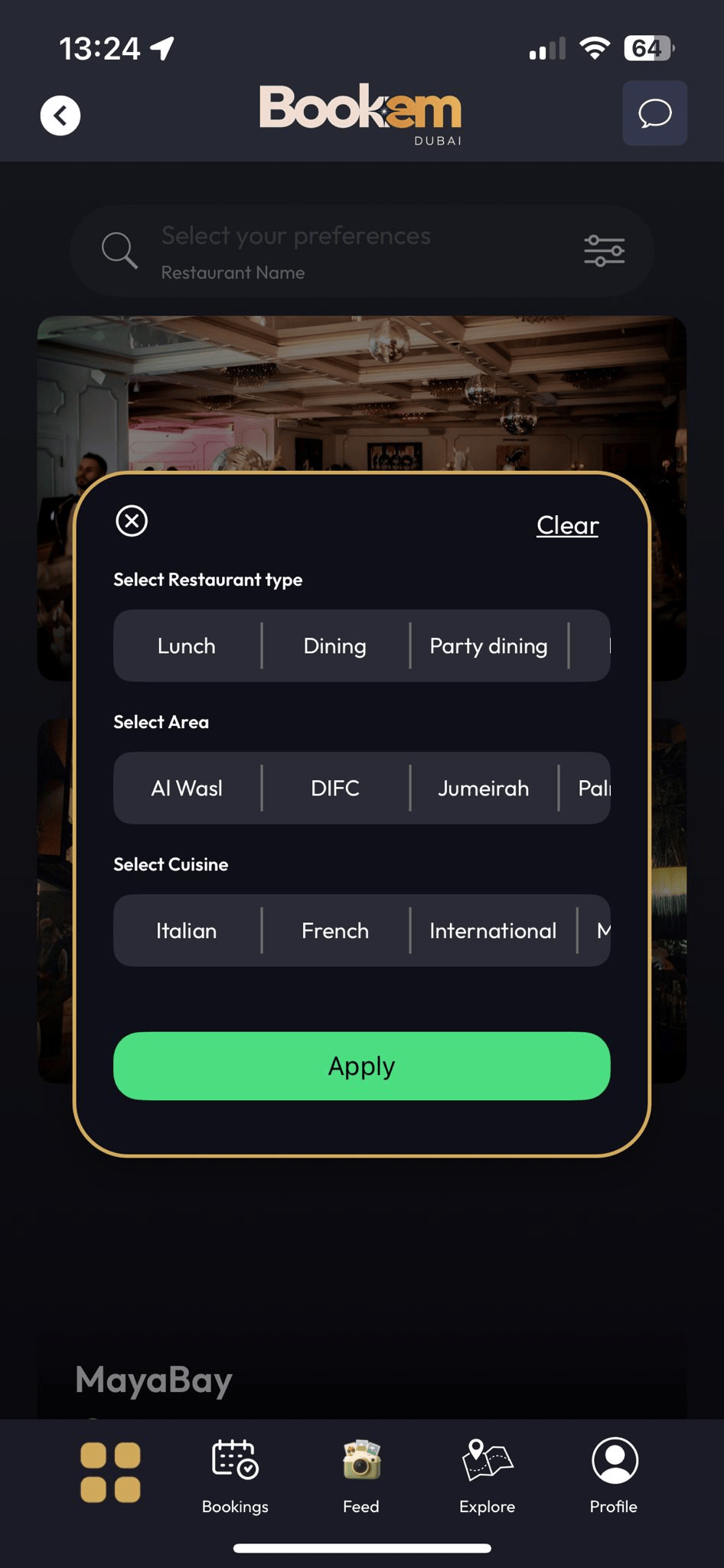 Displayed through smart user filters